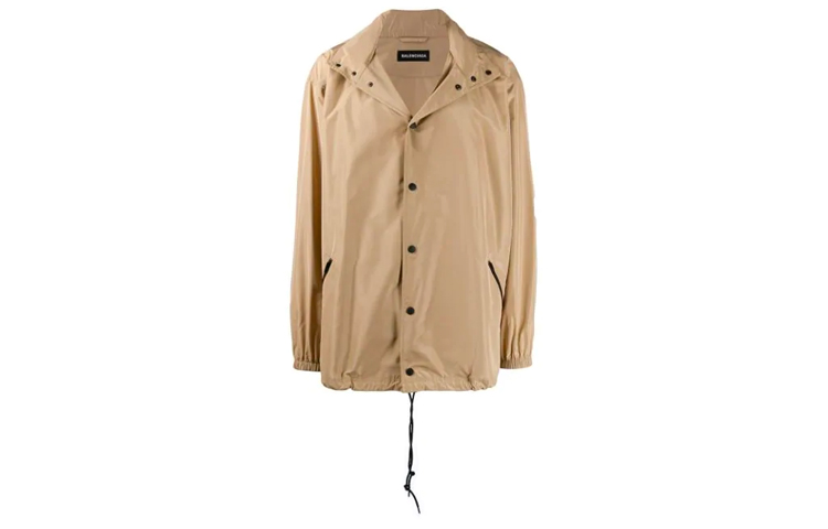 Balenciaga Logo Khaki Trench Jacket 556238TYD369540