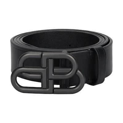 Balenciaga Logo Leather Belt for Men 3.5CM 57037018O151000