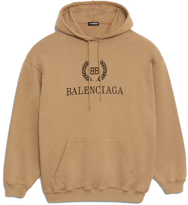 巴黎世家Logo字母连帽衫卡其色 578138TEV519610 Order 巴黎世家Logo字母连帽衫卡其色 578138TEV519610