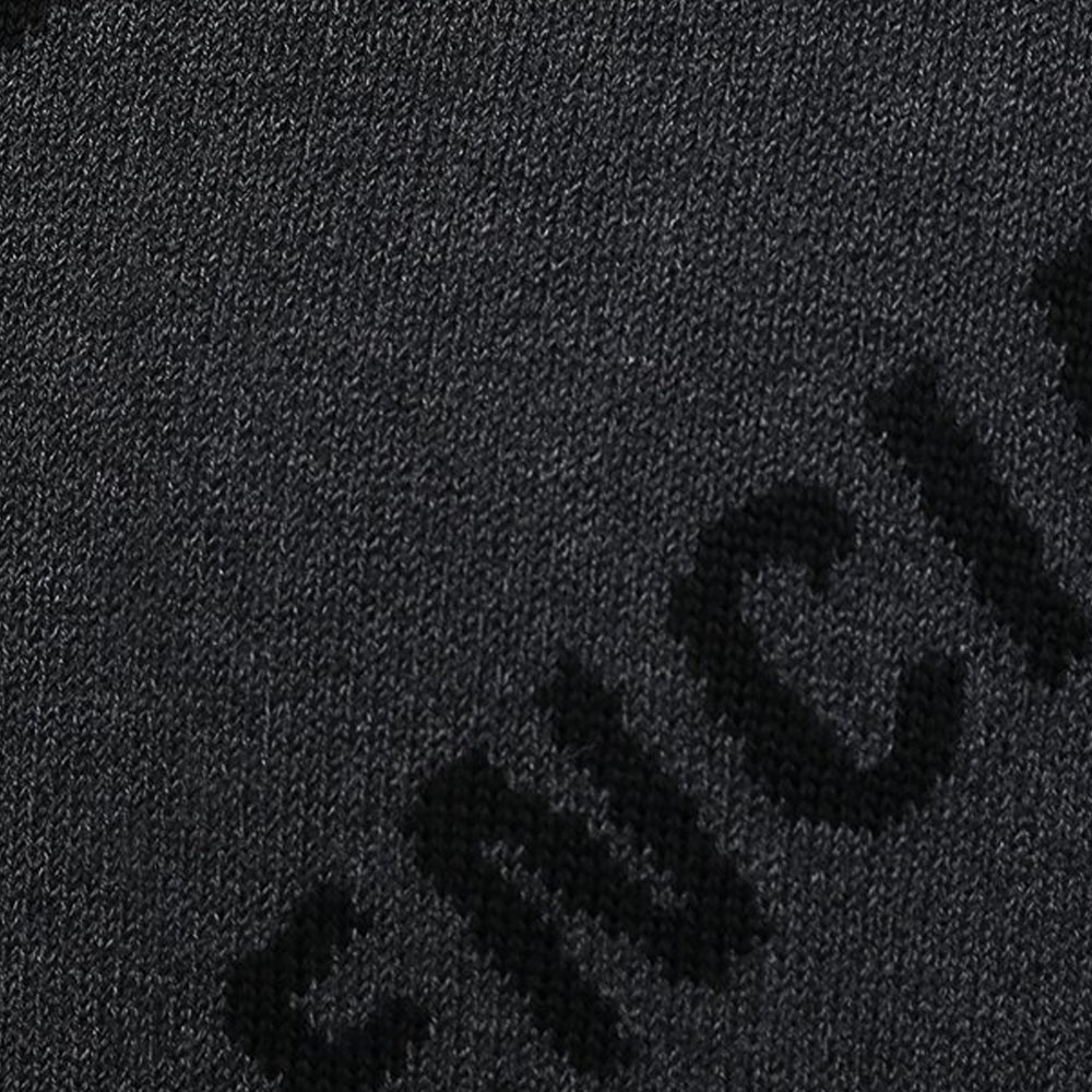 Sizing Balenciaga Logo Letter Intarsia Turtleneck Sweater Regular Fit Kelabu. 641760T31781262