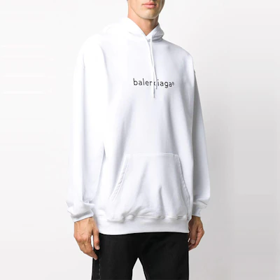 Sudadera Balenciaga Blanca con Logo y Letras Estampadas de Ajuste Holgado. 570811TIV559040 Shop Sudadera Balenciaga Blanca con Logo y Letras Estampadas de Ajuste Holgado. 570811TIV559040