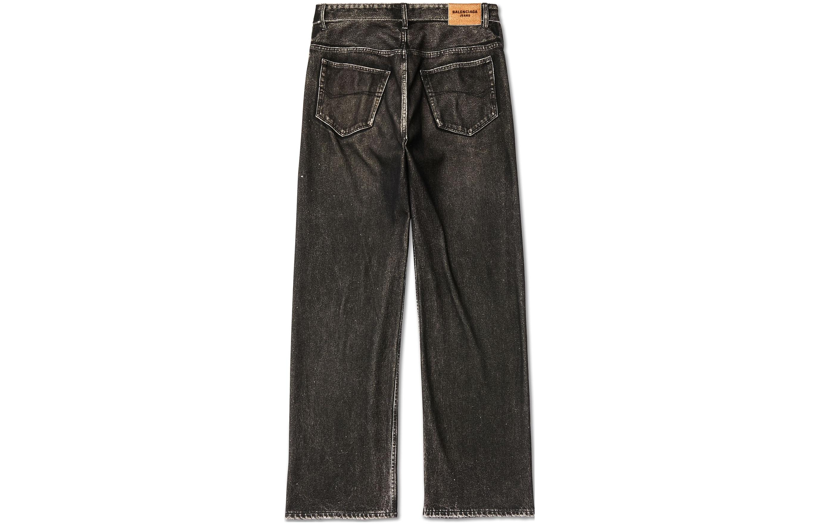 Lookbook Balenciaga Logo Mid-Waist Wide-Leg Knit Sweatpants Unisex Black Relaxed Fit. 751503TOL991000