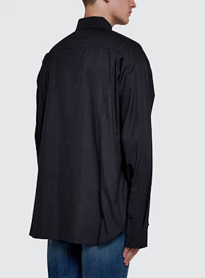 발렌시아가 로고 모노그램 프린트 긴팔 셔츠 유니섹스 블랙. 664626TEM161000 Purchase 발렌시아가 로고 모노그램 프린트 긴팔 셔츠 유니섹스 블랙. 664626TEM161000