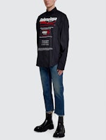 Balenciaga 黑色Logo字母印花長袖襯衫 男女通用款。 664626TEM161000 Details for Balenciaga 黑色Logo字母印花長袖襯衫 男女通用款。 664626TEM161000
