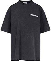 Balenciaga Logo Oversized Black T-Shirt Unisex Casual Couple Style. 641655TLVB39034 Balenciaga Logo Oversized Black T-Shirt Unisex Casual Couple Style. 641655TLVB39034