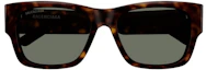 Lookbook Balenciaga Logo Oversized Classic Sunglasses Unisex Irregular Frame BB0262SA-002