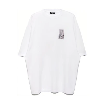 Balenciaga Logo Oversized Short Sleeve T-Shirt Unisex White. 661715TKVE59040