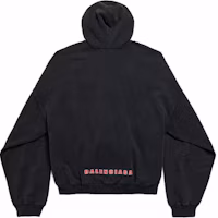 Lookbook Balenciaga 大logo 寬鬆版型黑色拉鍊連帽衫 舒適休閒上衣。 826162TSVE11041