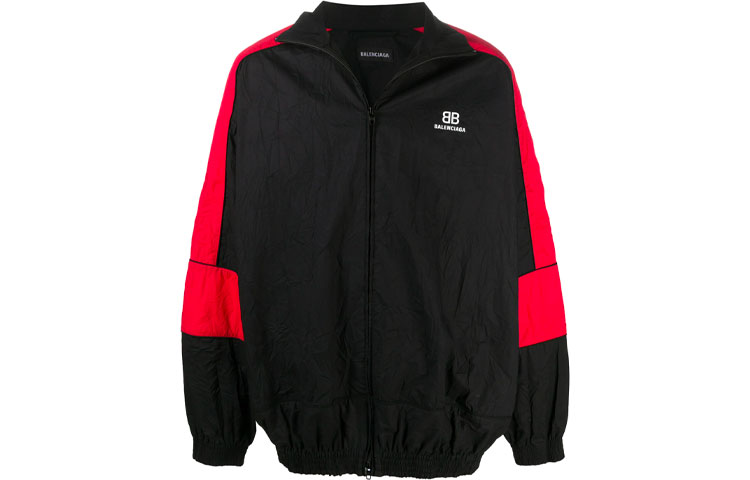 Balenciaga Logo Patchwork Jacket Black 627086TIM301000