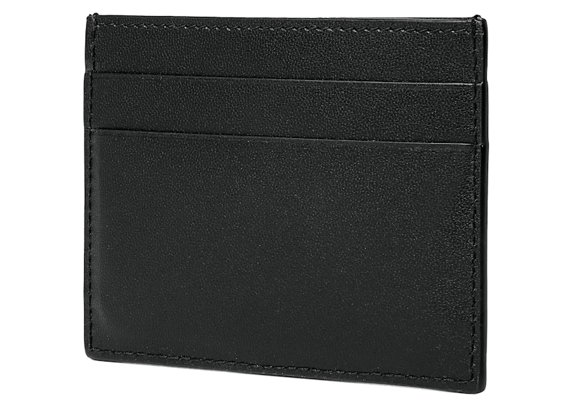 Order Balenciaga Tempat Kartu Hitam (4 Slot) dengan Logo Print