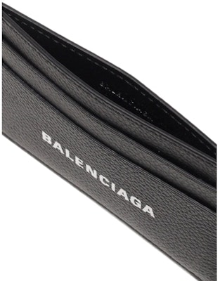 Balenciaga Logo Print (4 Card Slot) Card Holder Black/White Lookbook Balenciaga Logo Print (4 Card Slot) Card Holder Black/White