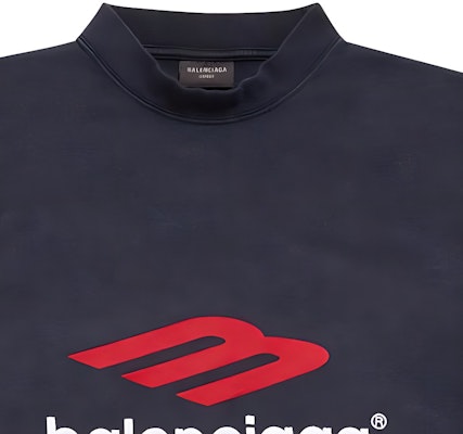 Balenciaga Logo Cetak Hitam Baju Lengan Panjang Oversized Unisex. 720250TPVD71470 Cheap Balenciaga Logo Cetak Hitam Baju Lengan Panjang Oversized Unisex. 720250TPVD71470