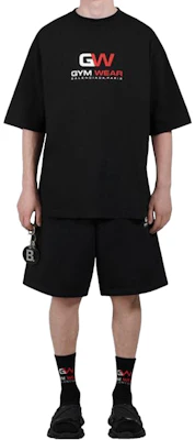 Camiseta Negra Balenciaga Logo Estampado Ajuste Relajado 620969TIVD51000 Shop Camiseta Negra Balenciaga Logo Estampado Ajuste Relajado 620969TIVD51000