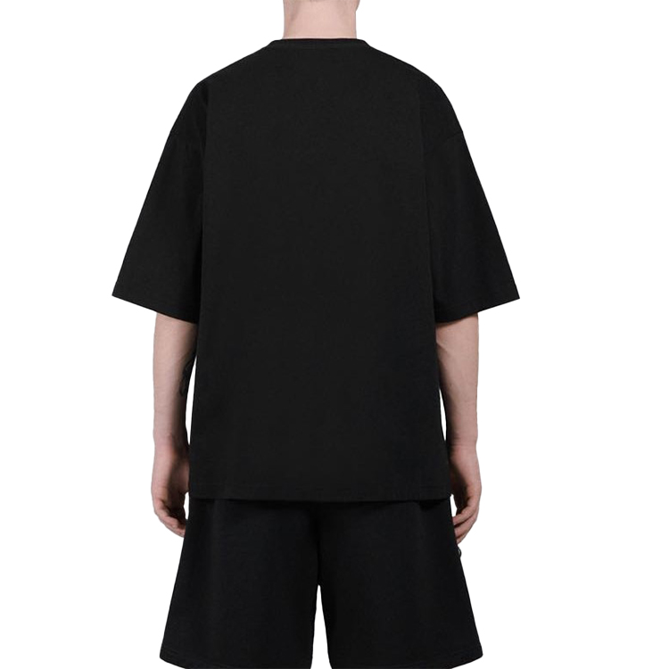 Purchase Camiseta Negra Balenciaga Logo Estampado Ajuste Relajado 620969TIVD51000