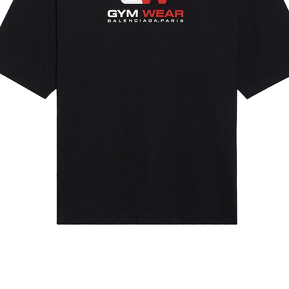 Details for Camiseta Negra Balenciaga Logo Estampado Ajuste Relajado 620969TIVD51000