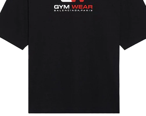 Camiseta Negra Balenciaga Logo Estampado Ajuste Relajado 620969TIVD51000 Details for Camiseta Negra Balenciaga Logo Estampado Ajuste Relajado 620969TIVD51000