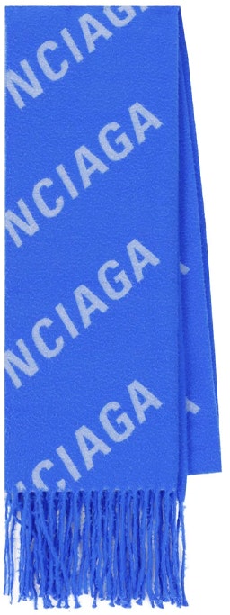 balenciaga-logo-print-blue-knit-scarf-for-men-697725421-b1