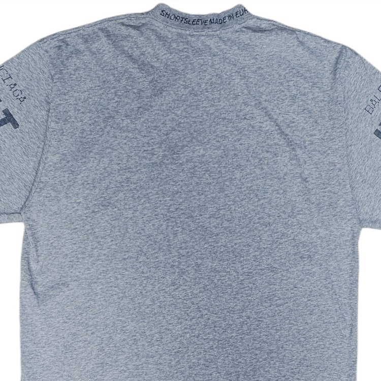 Cheap 巴黎世家Logo印花男士灰色休闲圆领T恤标准版型。 739784TOVN61167