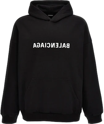 Balenciaga Logo Print Sweatshirt Lengan Panjang Hitam Loose Fit. 674986TNVR31070 Order Balenciaga Logo Print Sweatshirt Lengan Panjang Hitam Loose Fit. 674986TNVR31070