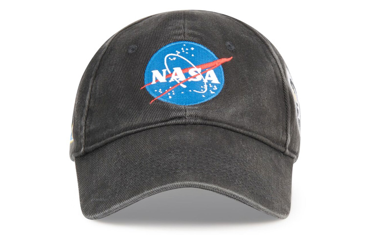 Balenciaga Logo Print Cotton Baseball Cap Unisex Black. 661600310B21000 圖 3