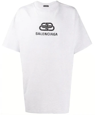 巴黎世家logo印花宽松版圆领白色T恤 583214TFV652569 Buy 巴黎世家logo印花宽松版圆领白色T恤 583214TFV652569