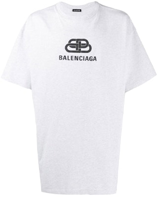 巴黎世家logo印花宽松版圆领白色T恤 583214TFV652569 Order 巴黎世家logo印花宽松版圆领白色T恤 583214TFV652569