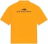 Lookbook Balenciaga Logo Print Crew Neck T-Shirt Orange Regular Fit. 612966TLVI57702