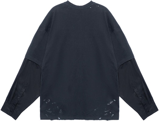 Balenciaga Logo Print Crewneck Long Sleeve T-Shirt Unisex Black 698631TMV881055 Lookbook Balenciaga Logo Print Crewneck Long Sleeve T-Shirt Unisex Black 698631TMV881055