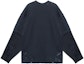 Lookbook Balenciaga Logo Print Crewneck Long Sleeve T-Shirt Unisex Black 698631TMV881055