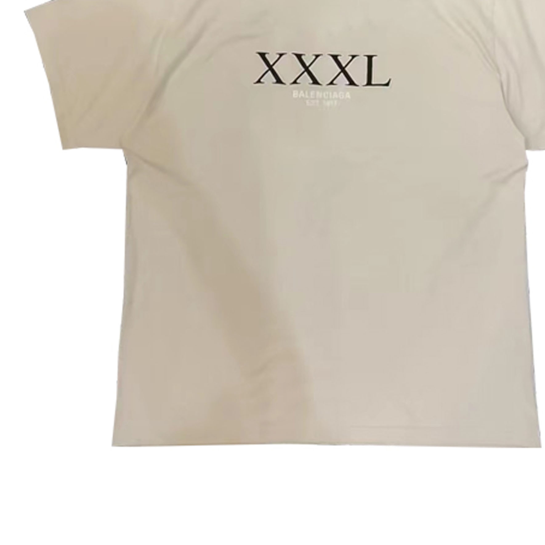 Balenciaga Logo Print Crewneck T-Shirt Unisex Off-White. 720198TNVD89784 圖 6