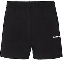 Balenciaga Logo Print Elastic Waist Casual Shorts Black Men. 704176TMVF51070 Balenciaga Logo Print Elastic Waist Casual Shorts Black Men. 704176TMVF51070