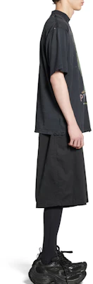 巴黎世家Logo印花男女同款黑色圆领T恤 764235TQVR91083 Details for 巴黎世家Logo印花男女同款黑色圆领T恤 764235TQVR91083