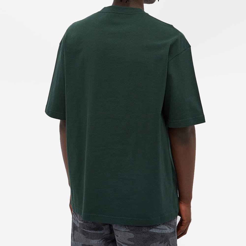 Balenciaga Logo Print Green Crewneck Regular Fit T-Shirt. 612966TIV543011 圖 4