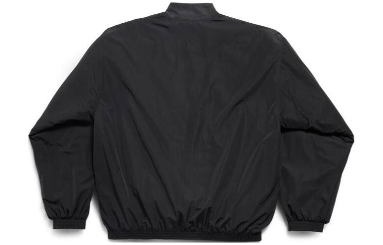 Lookbook バレンシアガ ロゴプリント ハイネック ジップジャケット ユニセックス ブラック 783841TPQ381000