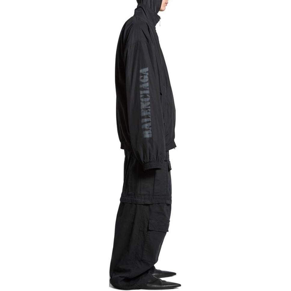 Details for バレンシアガ ロゴプリント ハイネック ジップジャケット ユニセックス ブラック 783841TPQ381000