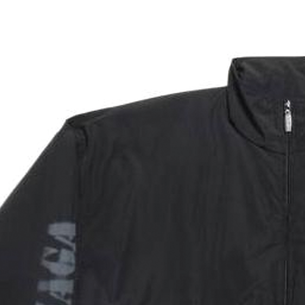 Cheap バレンシアガ ロゴプリント ハイネック ジップジャケット ユニセックス ブラック 783841TPQ381000