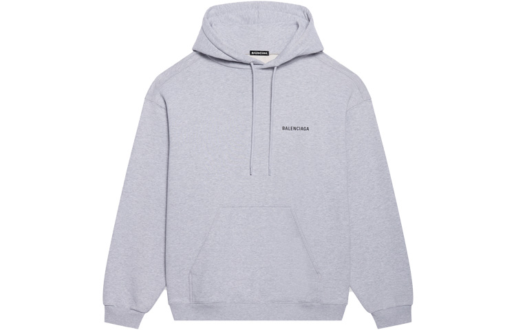 Balenciaga Logo Print Hoodie Men’s Regular Fit Gray Colorway. 600583TIV841167