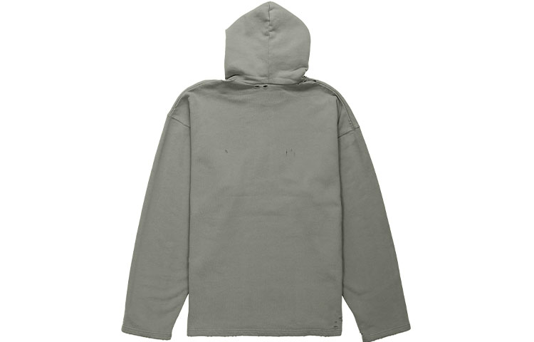 Lookbook Balenciaga 男士灰色寬鬆版型徽標印花連帽衫 661711TKVD68174