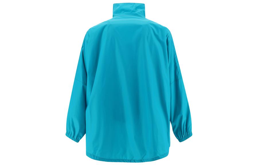 Lookbook Balenciaga Jaket Lengan Panjang Cetakan Logo Biru. 725302TNO194600