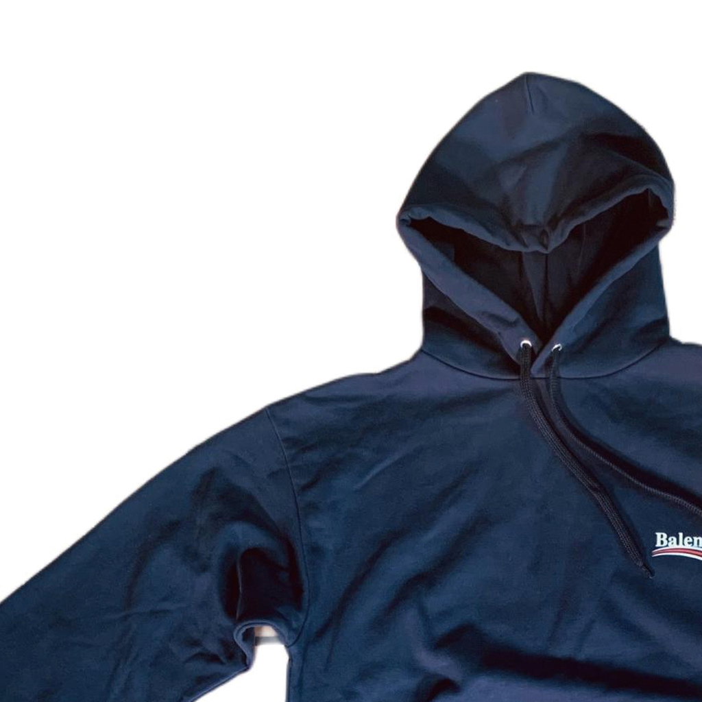 Purchase Sudadera Balenciaga Azul Marino con Logo Unisex Oversize. 556145TBV144128