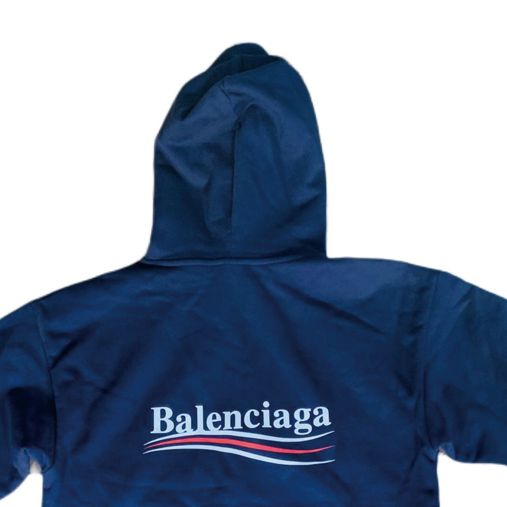 Details for Sudadera Balenciaga Azul Marino con Logo Unisex Oversize. 556145TBV144128
