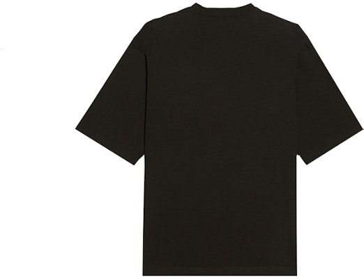 Balenciaga Logo Cetakan Baju Hitam Leher Bulat Oversized Lelaki. 620969TIV791000 Lookbook Balenciaga Logo Cetakan Baju Hitam Leher Bulat Oversized Lelaki. 620969TIV791000