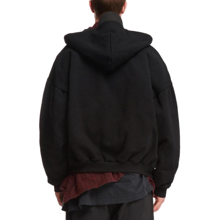 Purchase Balenciaga Logo Print Hoodie Oversized Hitam Regular Fit. 772206TPVL71070