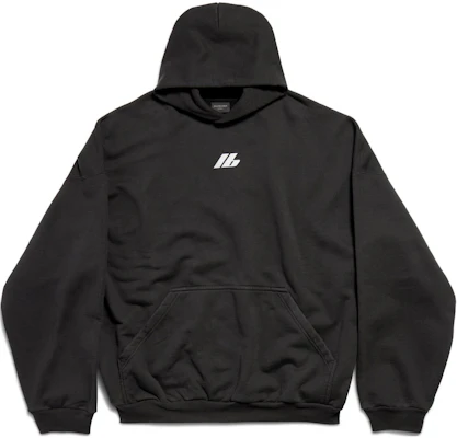 Balenciaga Logo Print Oversized Black Hoodie Unisex. 739024TQVT81083 Buy Balenciaga Logo Print Oversized Black Hoodie Unisex. 739024TQVT81083