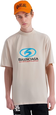 Balenciaga Logo Print Oversized Crewneck T-Shirt White Loose Fit 764235TPVU69265 Purchase Balenciaga Logo Print Oversized Crewneck T-Shirt White Loose Fit 764235TPVU69265