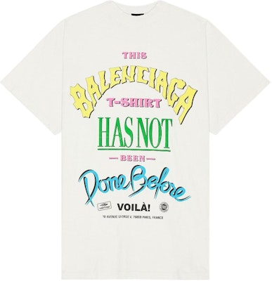 Balenciaga Camiseta Blanca Oversize con Logo Impreso Unisex SS24. 787349TQVW49012 Buy Balenciaga Camiseta Blanca Oversize con Logo Impreso Unisex SS24. 787349TQVW49012