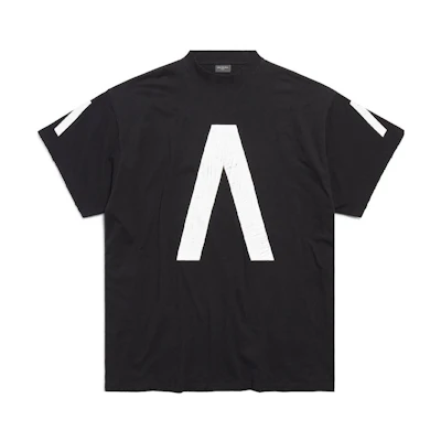 Balenciaga Logo Print Oversized Unisex Crewneck T-Shirt 739028TQVA11569