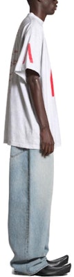 Camiseta Unisex Balenciaga Logo Oversize Cuello Redondo. 739028TQVA11569 3