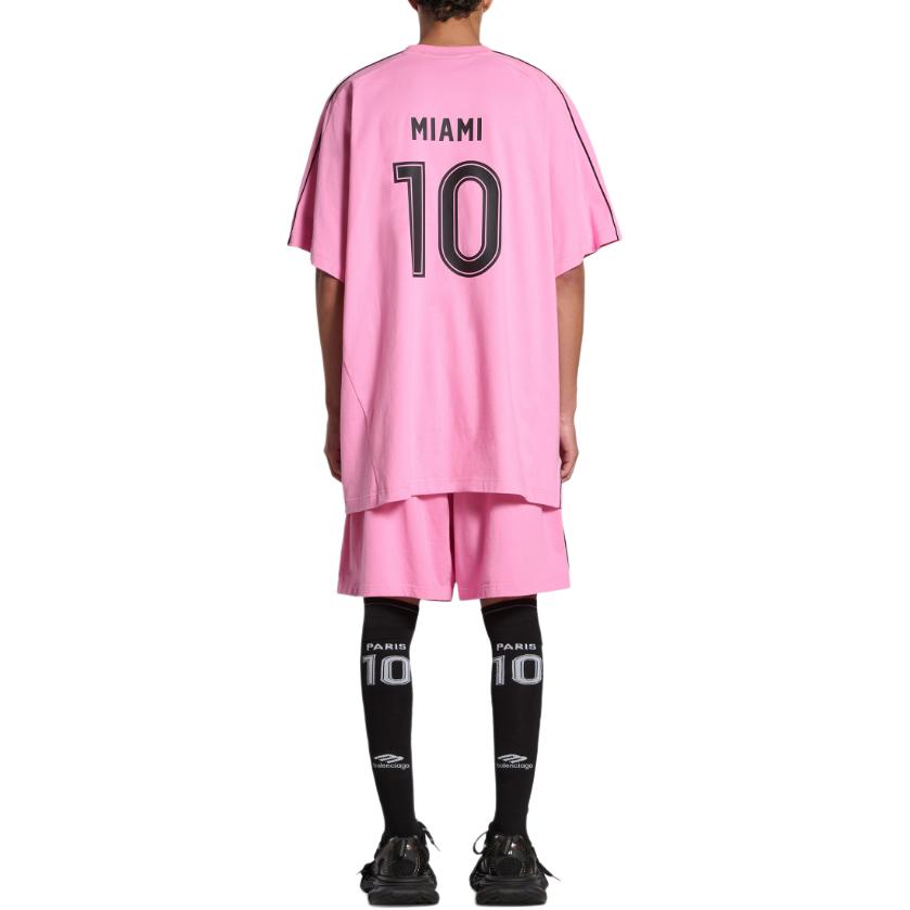 Balenciaga Logo Print Oversized Unisex Crewneck T-Shirt Casual Wear. 777705TPVR51070 圖 11