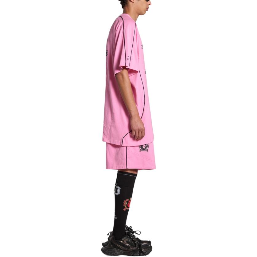 Balenciaga Logo Print Oversized Unisex Crewneck T-Shirt Casual Wear. 777705TPVR51070 圖 12